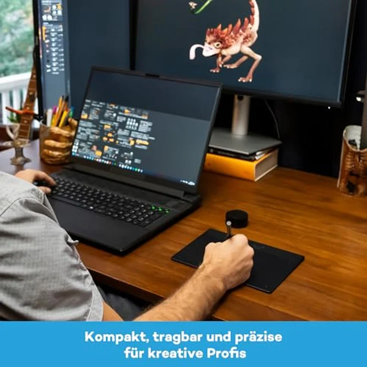 Wacom Intuos Pro Small, kompaktes Grafiktablett mit 8192 Stufen Druckempfindlichkeit, USB- und Bluetooth-Konnektivität – Bild 3