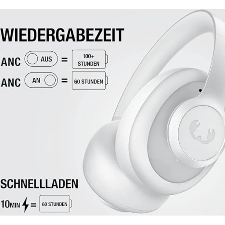 Fresh n Rebel Clam Ace 2, Over Ear Bluetooth Kopfhörer mit 100 h Laufzeit, grau, versandkostenfrei – Bild 7
