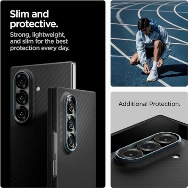 Spigen Air Skin Aramid Hülle für Samsung Galaxy Z Fold 7, ultraleichte Schutzhülle in Schwarz mit maßgeschneidertem Design und geringer Gerätestärke – Bild 5
