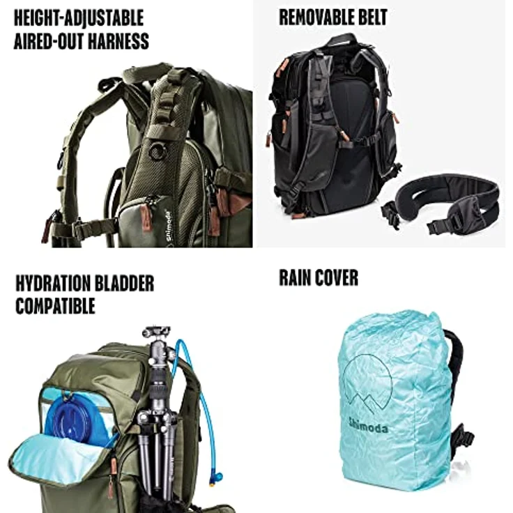 Shimoda Explore V2 30 Backpack, Fotorucksack mit 30 Liter Volumen, Armeegrün, für spiegellose und DSLR-Kameras, mehrere Zugangspunkte – Bild 5
