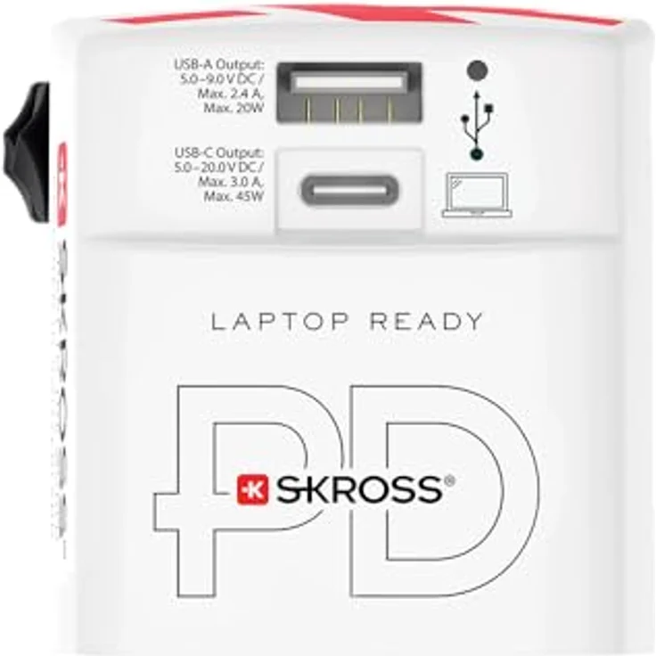 SKROSS 1302332 Reiselader Welt AC45PD, universeller Handy-Ladegerät mit 2 Jahren Garantie – Bild 5