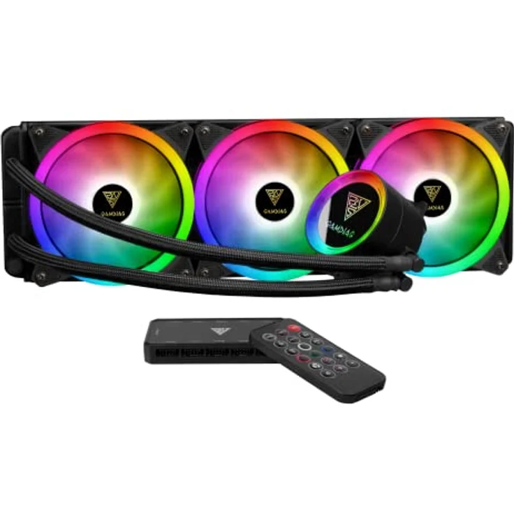 GAMDIAS CHIONE P2-360R, Wasserkühlung mit RGB-Beleuchtung und flexibler Gestaltung – Bild 1