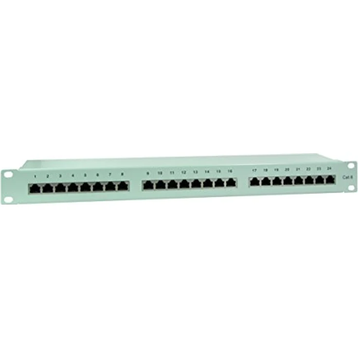 LogiLink NP0053, 24 Port Patch-Panel 483mm (19") CAT 6, für Fast- und Gigabit Ethernet, 1 HE – Bild 2
