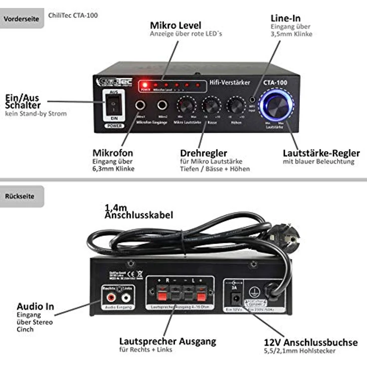 ChiliTec CTA-100 HiFi-Verstärker – Bild 3