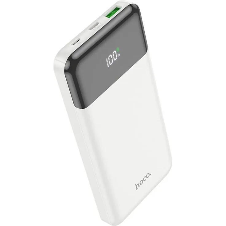 Hoco Powerbank J102 Cool Figure 10000 mAh Schnellladegerät PD QC3.0 3A 20W Weiß