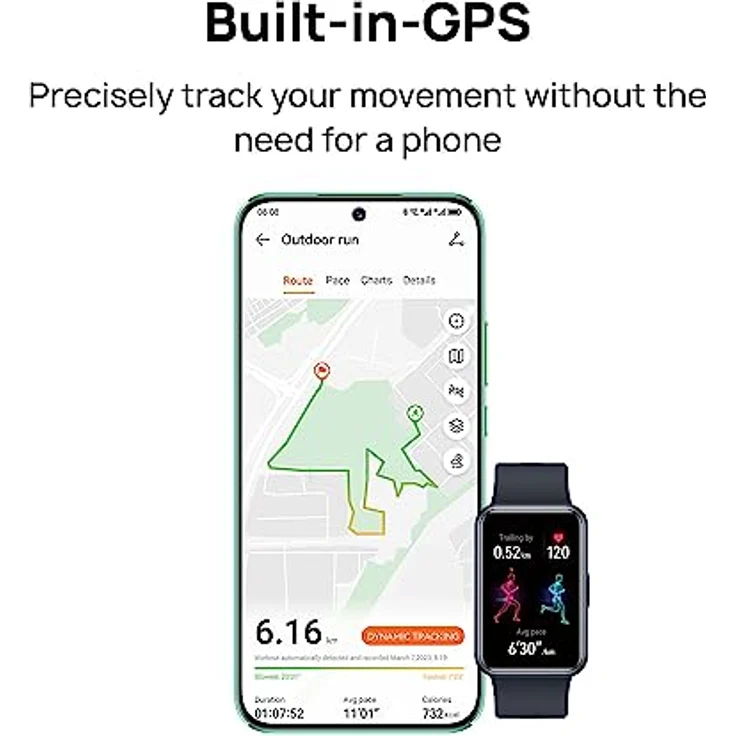 HUAWEI Watch FIT SE Smartwatch, Fitnessuhr mit 1,64-Zoll-HD-AMOLED-Bildschirm und langanhaltender Akkulaufzeit, Aktivitätstracker kompatibel mit Android & iOS, Gesundheitsmonitor & Sport-Tracker, pink – Bild 4