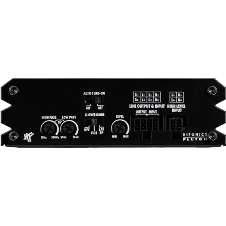Hifonics PLUTO II 2 Kanal Verstärker, Class D mit 2 x 100 W RMS, Hochpass- und Tiefpass-Filter, automatische Einschaltfunktion – Bild 4