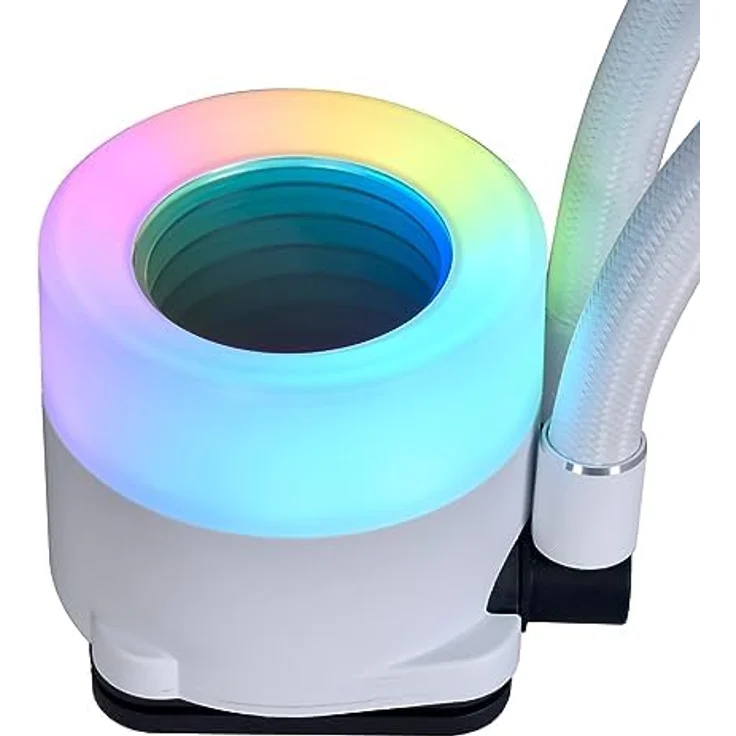 Lian Li Galahad II Trinity ARGB AIO-Kühler, Single-Stack Fin-Radiator, SF-INF Lüfter, ARGB-Beleuchtung, Aluminium, 360mm, Weiß – Bild 4