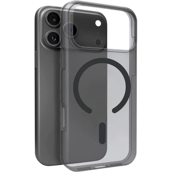 Sbs mobile Cover Apple iPhone 17 Pro Max, MagSafe-kompatible Silikonhülle mit matt-matter Soft-Touch-Oberfläche, schwarz