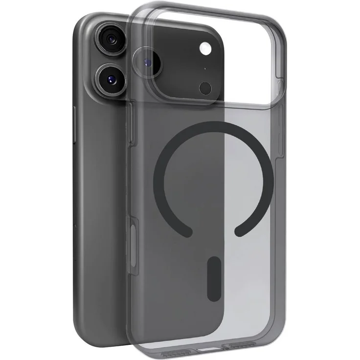 Sbs mobile Cover Apple iPhone 17 Pro Max, MagSafe-kompatible Silikonhülle mit matt-matter Soft-Touch-Oberfläche, schwarz