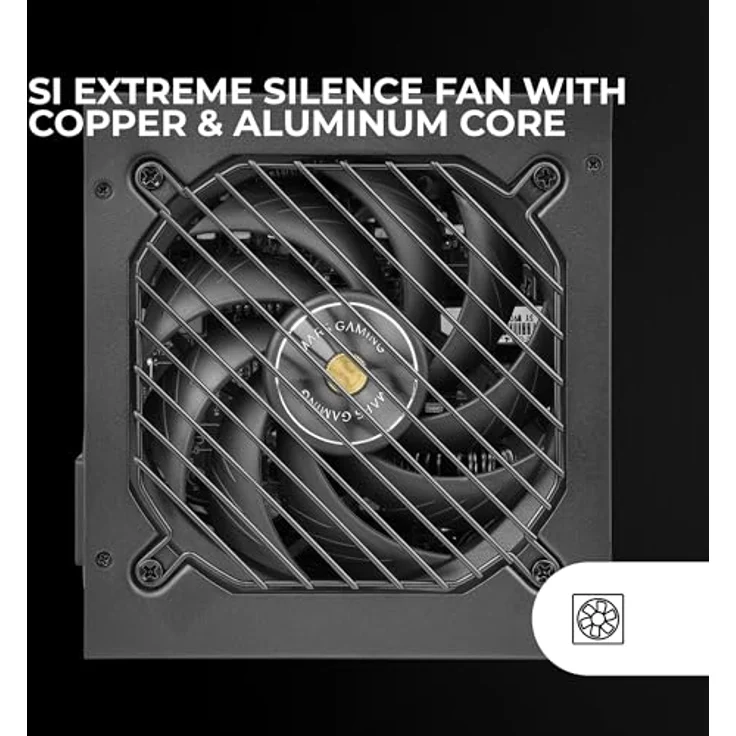 Mars Gaming MPB1000SI, ATX Netzteil 1000W, 80Plus Gold 90%, 7 Jahre Garantie, SI Extreme Silence Lüfter, Schwarz – Bild 3