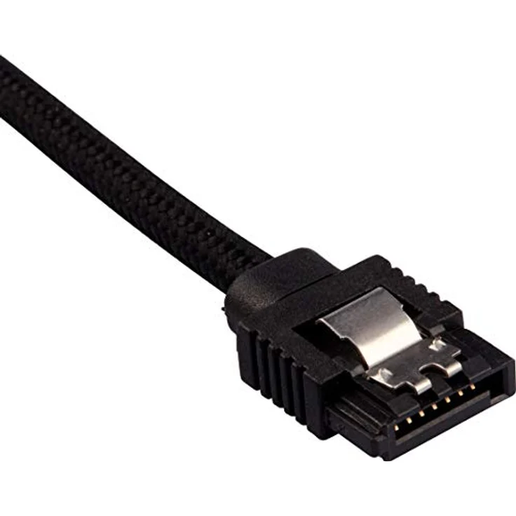 CORSAIR Premium Sleeved - SATA-Kabel - Serial ATA 150/300/600 - SATA (M) bis SATA (M) - 30cm - Schwarz (CC-8900248) - Preisvergleich – Bild 2