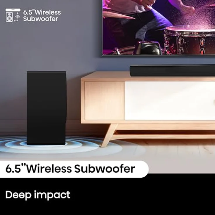 HISENSE AX3100Q, 3.1 Kanal Soundbar mit 500 W, Dolby Atmos und kabellosem Subwoofer, Schwarz – Bild 6