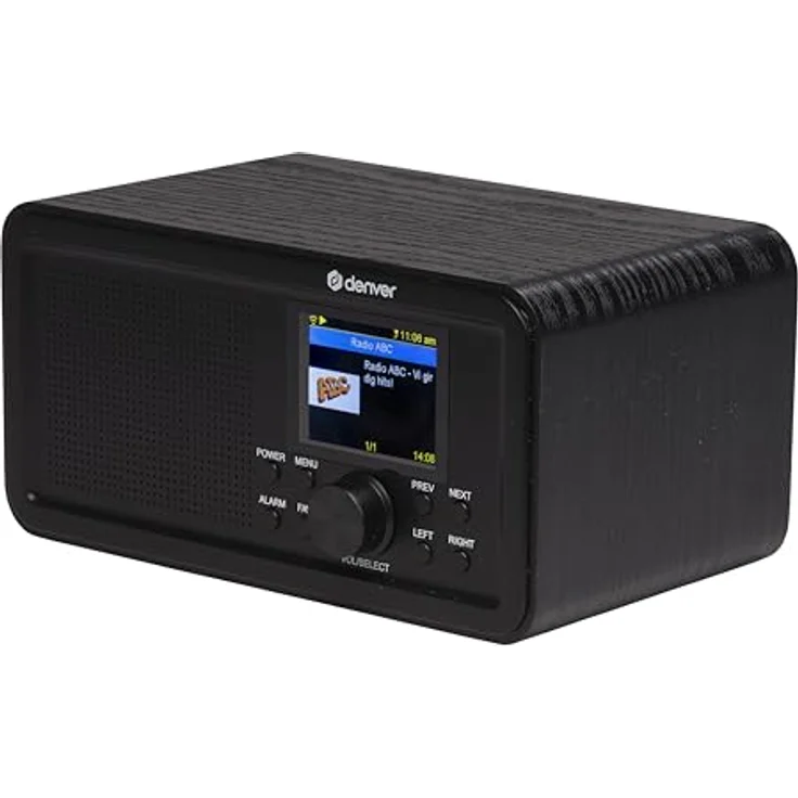 Denver DIR‑200 Internetradio, smart kompakt DAB+ FM, 2,4″ Farbdisplay, Bluetooth 5.0, Dual-Alarme, Netz- und Batteriebetrieb – Bild 3