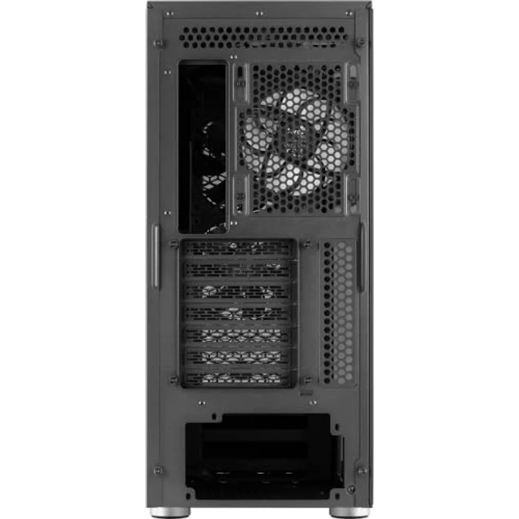 Aerocool INTERSTELLAR, ATX RGB Semitower Gehäuse, 3X PWM 120mm ARGB Lüfter + 2X 120mm Lüfter, gehärtetes Glasfenster, Schwarz – Bild 4