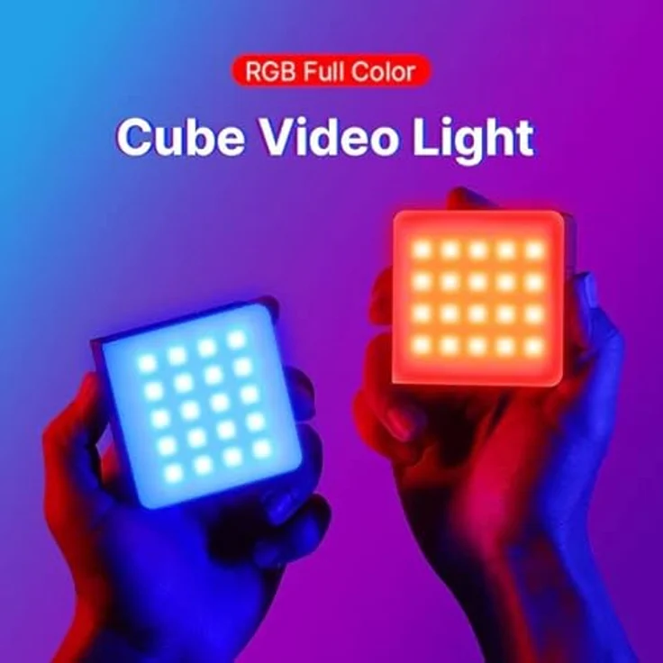 ULANZI VL49 Pro RGB Mini Led Vlogger Youtuber Licht - 360 Grad RGB, einstellbare Farbtemperatur von 2500-9000K, 20 Arten von simulierten Lichteffekten – Bild 3