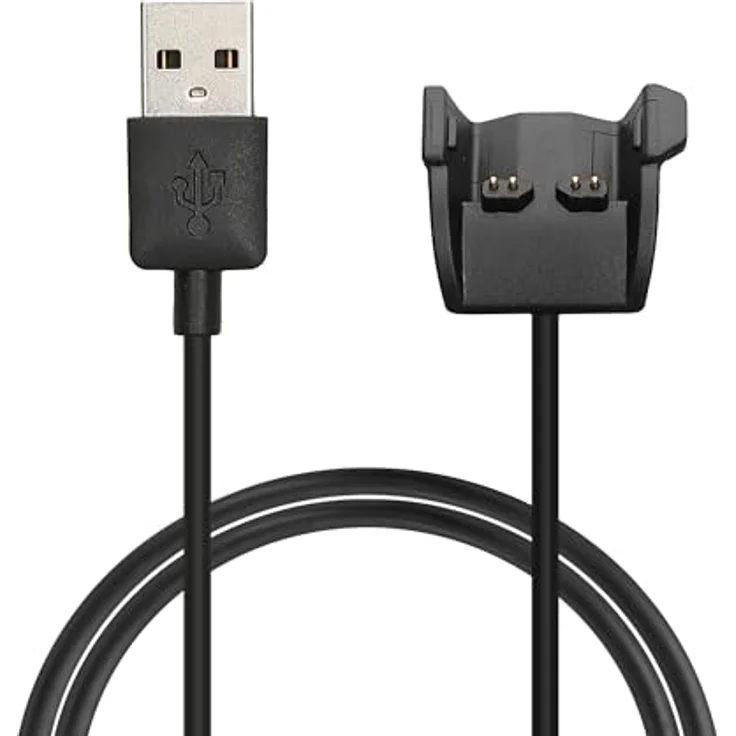 kwmobile USB-Ladekabel für Garmin Vivosmart HR / Approach X40 Schwarz – Bild 2
