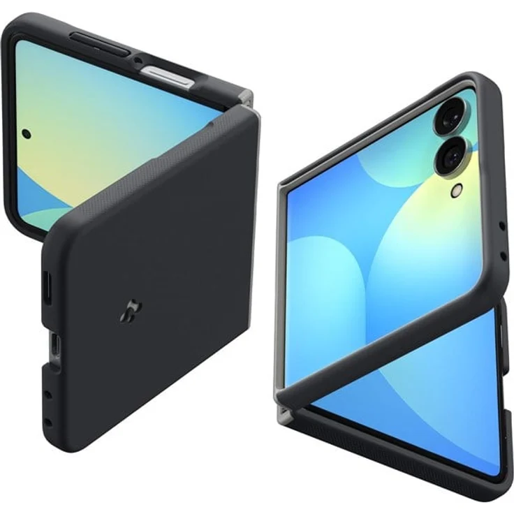 Spigen Nano Pop MagSafe, Hülle für Samsung Galaxy Z Flip8 in black sesame, dual-layer TPU/Polycarbonat, MagSafe-kompatibel, Air Cushion Technology