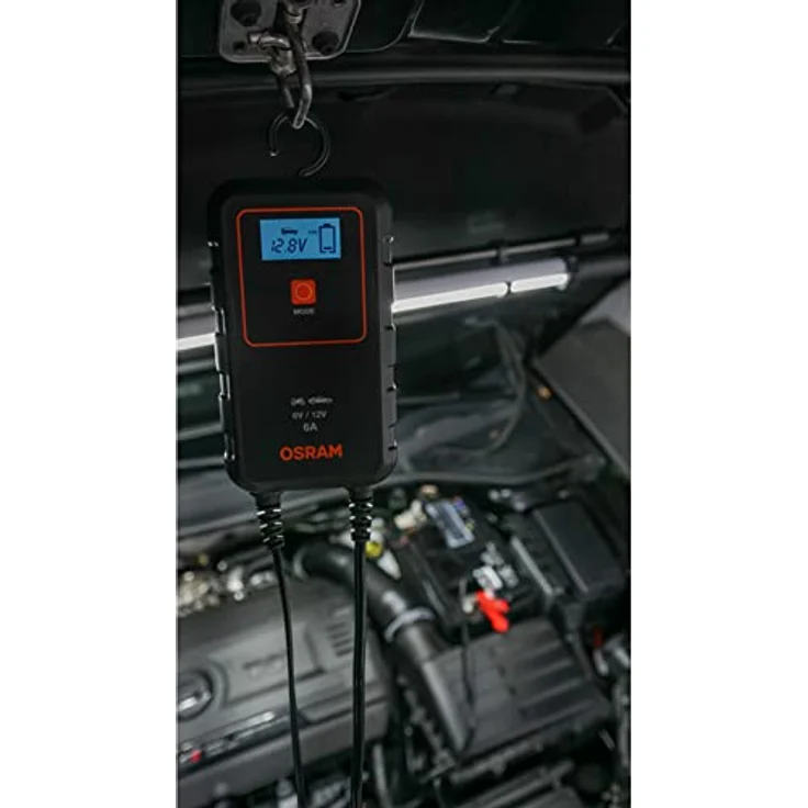 Osram Auto OEBCS906 OEBCS906 Automatikladegerät, Batterie Ladungsausgleicher, Batterieüberwachung, Kfz-Batterietester 6A 6A – Bild 2