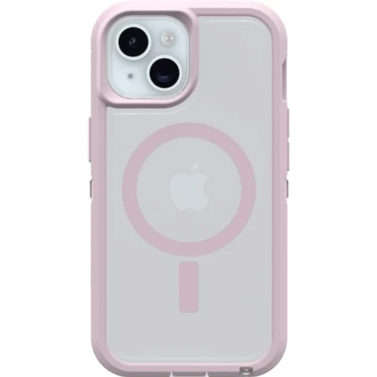 OtterBox Defender Series XT Clear MagSafe Hülle für iPhone 16e, 15, 14, 13, stoßfest, ultra-robust, 7X militärisch getestet, transparent/lila – Bild 2
