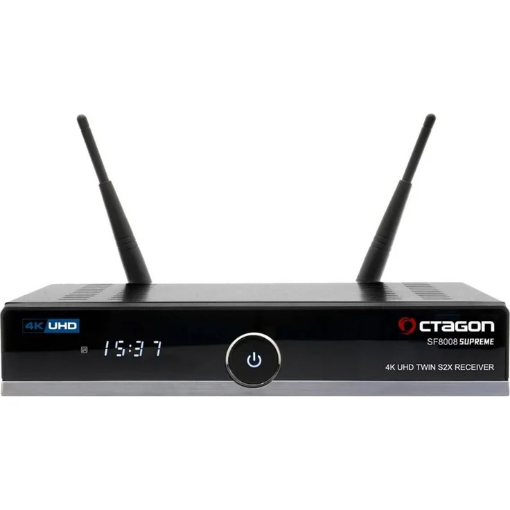 OCTAGON SF8008 Supreme UHD 4K Twin 2x DVB-S2X MS Satellitenreceiver, Dual-OS mit E2 Linux & Define OS, 1GB DDR4 RAM, 8GB Flash, M.2-Schnittstelle, Bluetooth 5.1, Schwarz – Bild 1