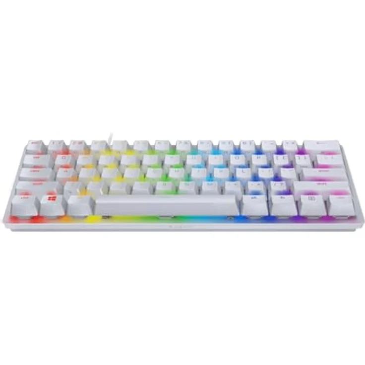 RAZER Huntsman Mini Mercury Edt.(P) Gaming-Tastatur, 60% kompakt, Optische Switches, weiß – Bild 2