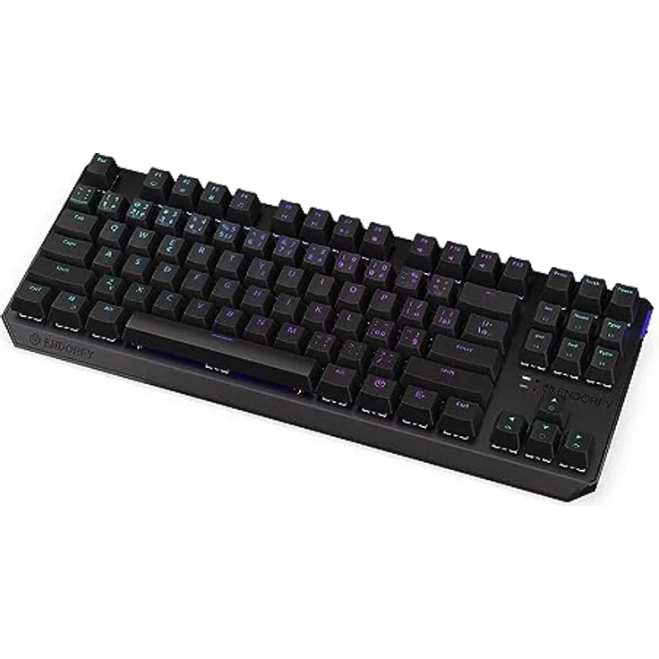 ENDORFY Thock TKL Wireless CZ Red, Kailh Box Red Linear switches, Wireless Keyboard 2.4 GHz and Bluetooth, TKL 80% Mechanical Keyboard, Czech Layout | EY5C005