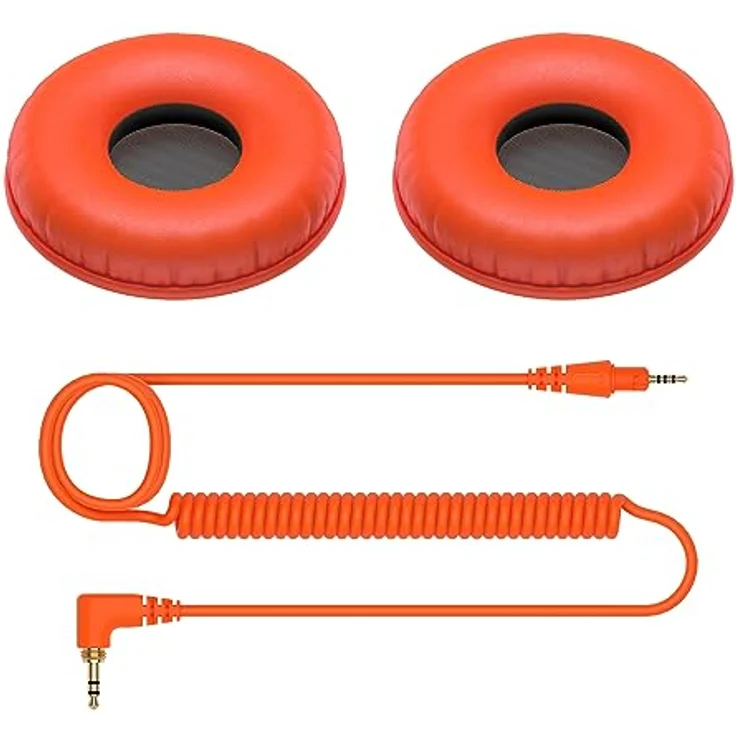 Pioneer DJ HC-CP08-M Over Ear Kopfhörer Ohrpolster 1 St. Orange – Bild 2