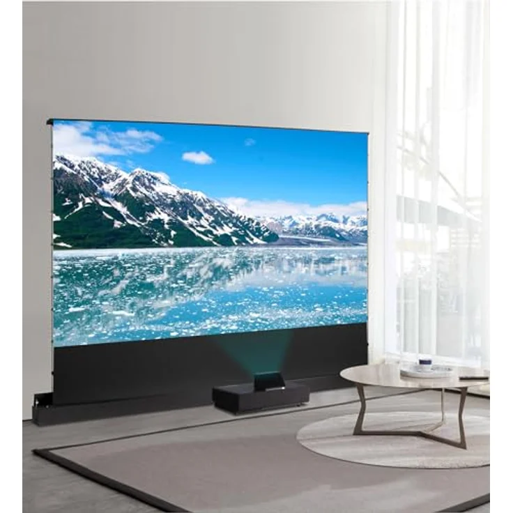 Celexon UST Hochkontrast Bodenscheren Leinwand - HomeCinema Plus, 80" schwarz (16:9), Leinwand, Schwarz – Bild 5