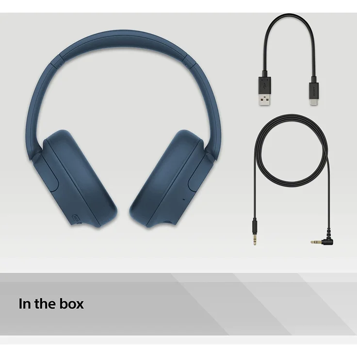 Sony WH-CH720N Over-Ear-Kopfhörer, Bluetooth, Mikrofon, Noise Cancelling, blau – Bild 9