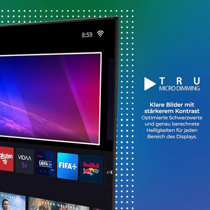 Toshiba 32LV3E63DAZ 32 Zoll Fernseher/VIDAA Smart TV (Full HD, HDR, Triple-Tuner, Bluetooth, Dolby Audio) [2024] – Bild 5