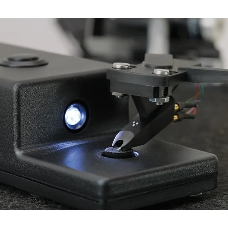 Dynavox HFC-50, Elektrischer Nadel-Reiniger für Schallplattenspieler, inkl. Reinigungsflüssigkeit, Batterie-Betrieb, schwarz – Bild 4