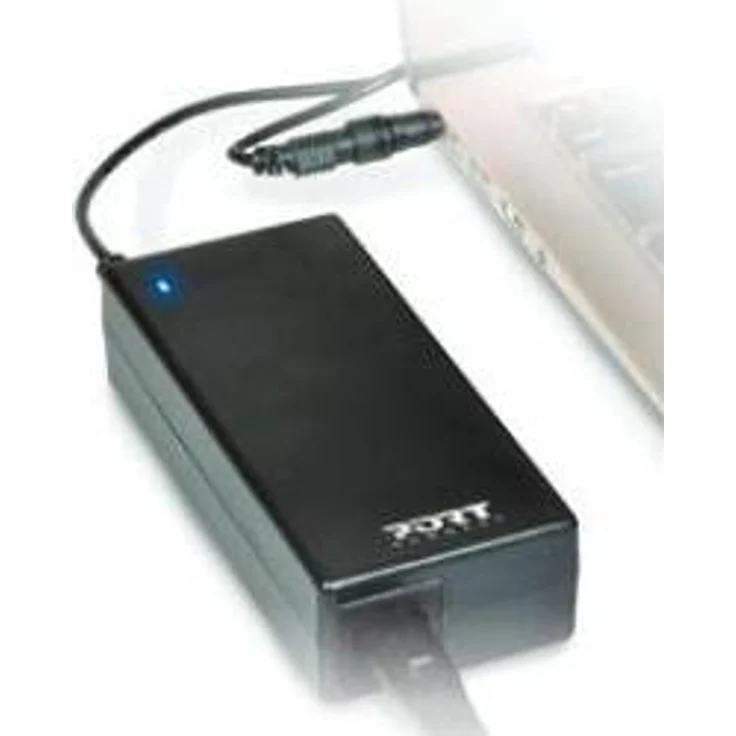 Port Designs 65 W Notebook Netzteil Typ C, Universelles Ladegerät für Notebooks und Tablets, Schwarz