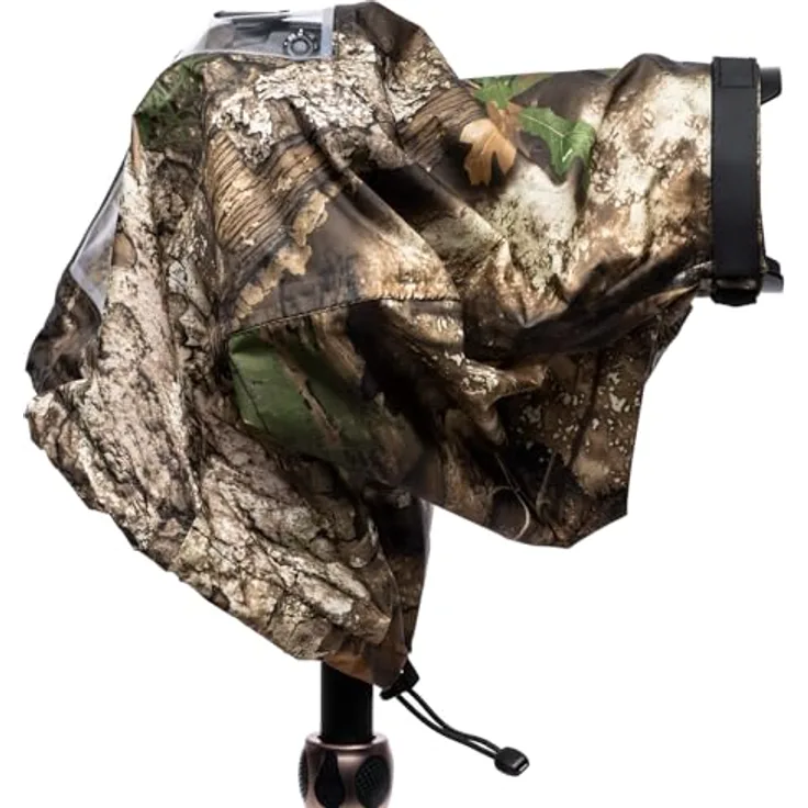 Think Tank Emergency Rain Cover Small Realtree APX, Regenschutz für Kameras mit Nahtversiegelung und Übergroßem Fenster
