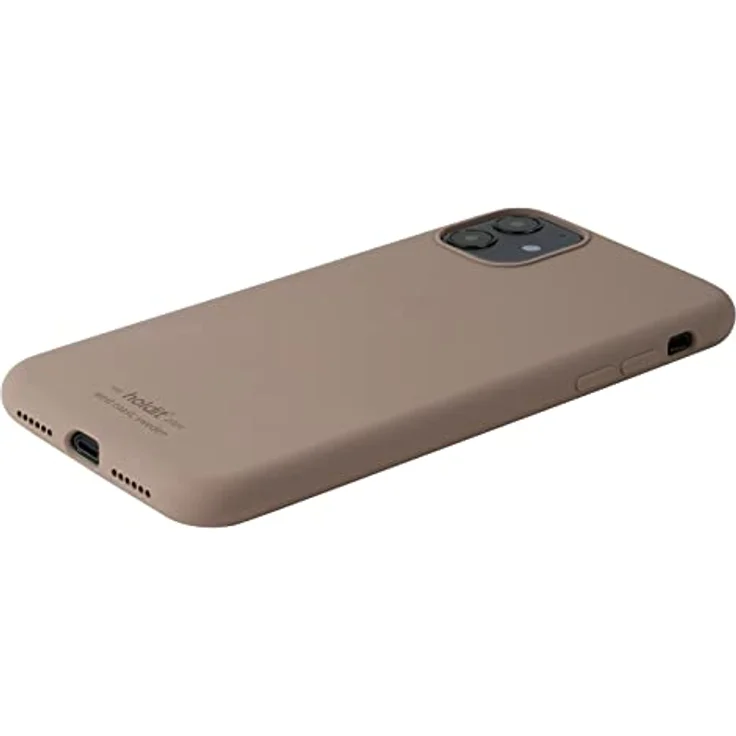 Holdit Silikonhülle iPhone 11/Xr (6,1”) - 0,8mm Ultra dünn Handyhülle Silikon - Trendy Slim Silicone case mit Voller Schutz (erhöhte Kante für Kameraschutz) - Mocha Brown – Bild 3