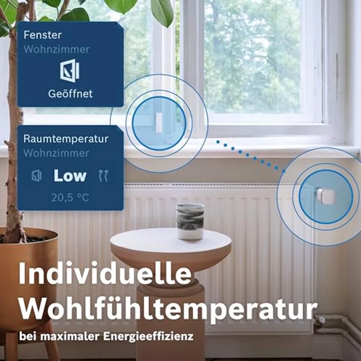 Bosch Smart Home Heizkörperthermostat II [+M], smartes Thermostat, Flexible Nutzung im Bosch Smart Home System oder in herstellerübergreifend in Matter Systemen – Bild 3