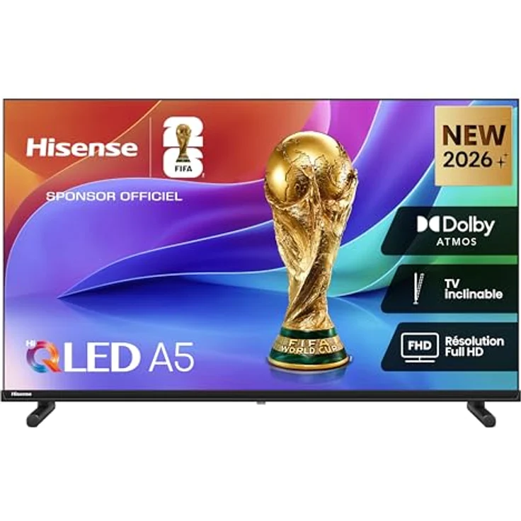 Hisense 40A5S, 40 Zoll Full HD LED-TV, Smart TV VIDAA U7.6, USB-C, Dolby Audio, DTS HD, schwarz – Bild 1