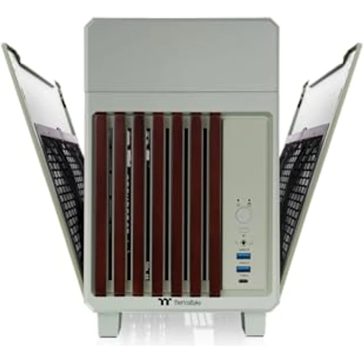 Thermaltake V300, Mini-Tower PC-Gehäuse für Mini-ITX Mainboards, bis zu 360 mm Grafikkarten, 2 Lüfterplätze, schwarz – Bild 5
