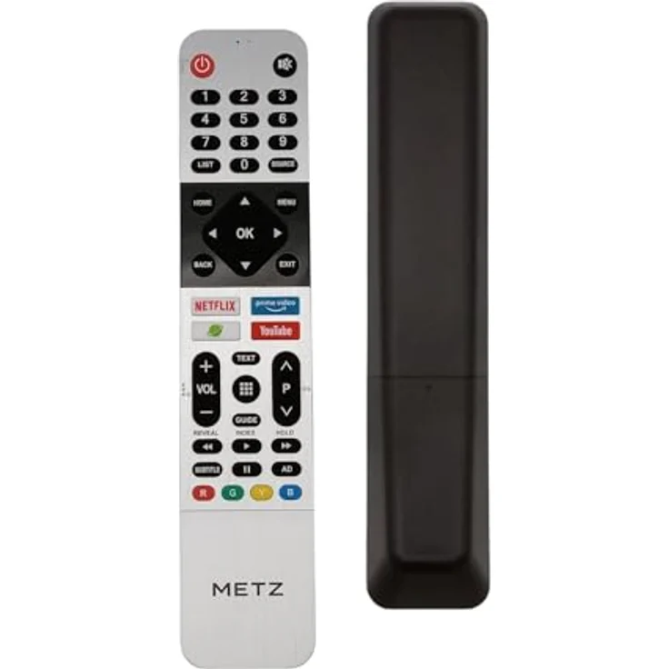 METZ-WERKE Original Metz Fernbedienung N030107-000670-001 für 32MTB4001Y, 43MUC5000, 50MUB7111, 55MUB7111, schwarz – Bild 1