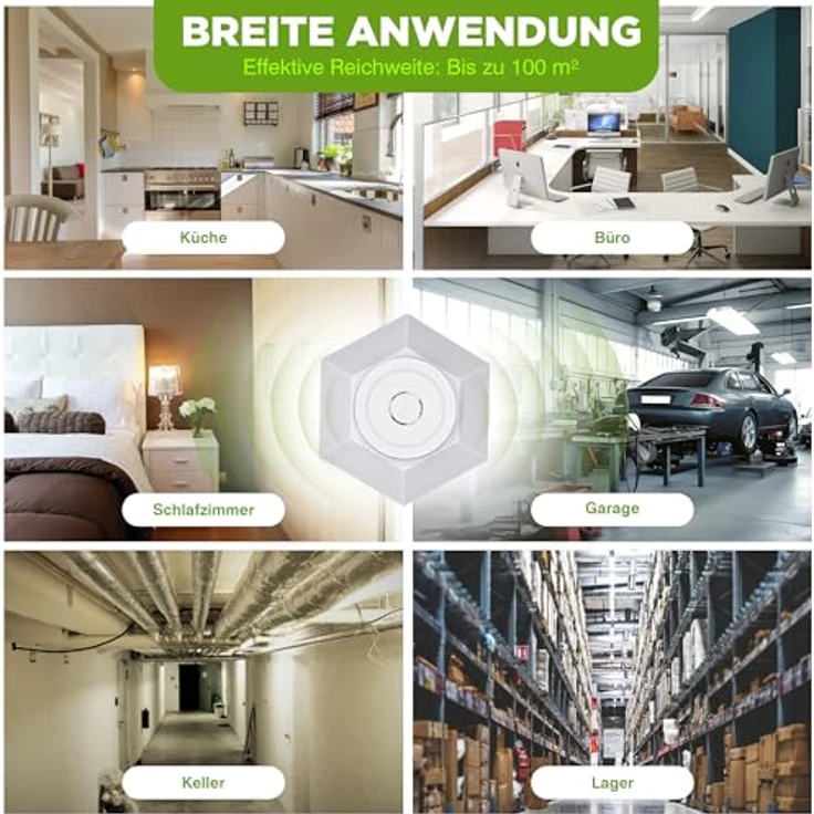 ISOTRONIC® Marderschreck Ultraschallgerät für 2 x 100 qm, Steckdosenbetrieb, LED-Licht, Mäuseabwehr für Dachboden, Haus, Garage, seit 1979 – Bild 5