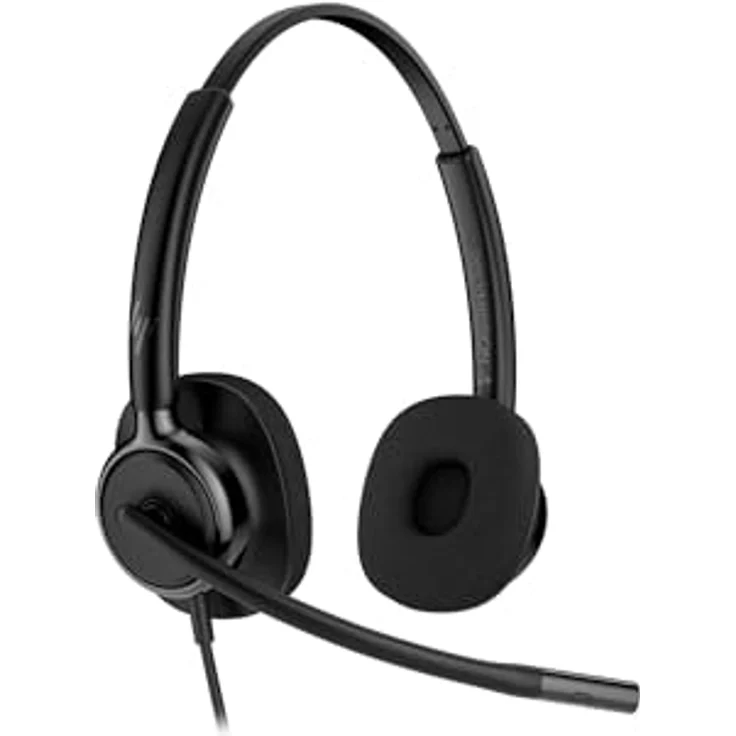 Poly Mission 425, Stereo USB-Headset Classic mit AI Geräuschunterdrückung und ergonomischem Design, ultraleicht, Schwarz – Bild 2