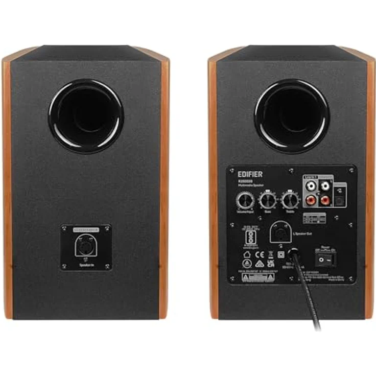 Edifier R2000DB, 2.0 Regallautsprecher mit 120 W RMS, Bluetooth und Eichenholzgehäuse – Bild 3