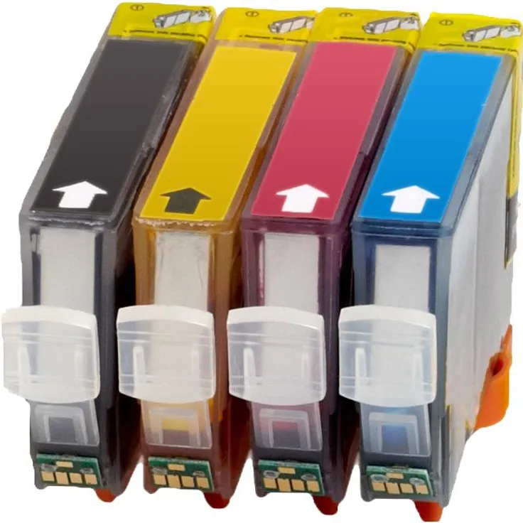 Ampertec Druckerpatrone, kompatibel mit Canon PGI-5 CLI-8, 4-farbig (C, M, Y, BK), hohe Druckleistung bis zu 2900 Seiten