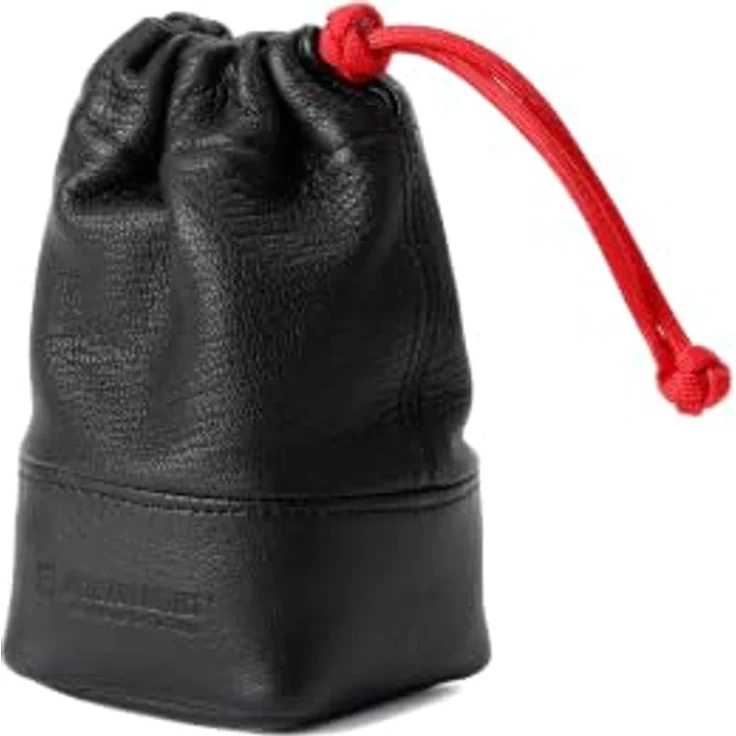 Artisan & Artist ACAM LPL 140 BLK, Objektivtasche aus Ziegenleder mit herausnehmbarer Polsterbasis, Schwarz – Bild 1