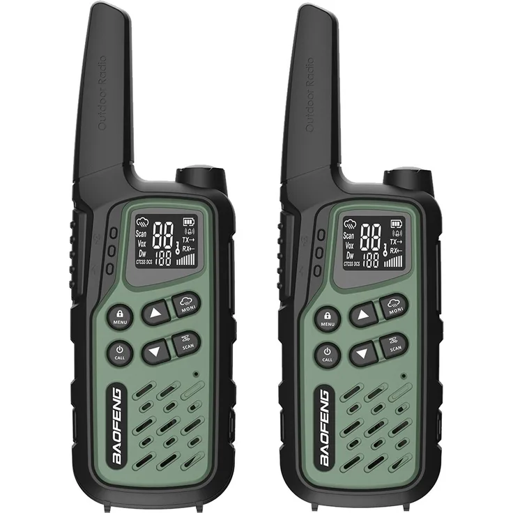 Baofeng BF-T25E, Walkie-Talkie mit 16 Kanälen, 10 km Reichweite, VOX-Funktion