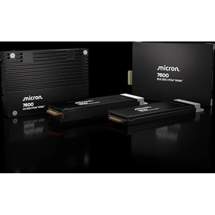 Micron 7600 PRO 3.84TB U.2 NVMe PCIe Gen5 SSD, Lesegeschwindigkeit bis zu 12.000 MB/s, Schreibgeschwindigkeit bis zu 6.000 MB/s – Bild 1