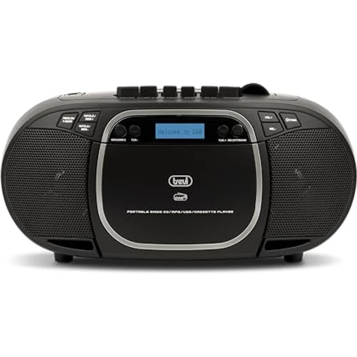 Trevi CMP 576 DAB Stereo tragbar mit Digitalempfänger DAB / DAB+ / FM mit RDS, Mp3, CD, USB, AUX-IN, Dot Matrix-Display, Speicherstationen – Bild 3