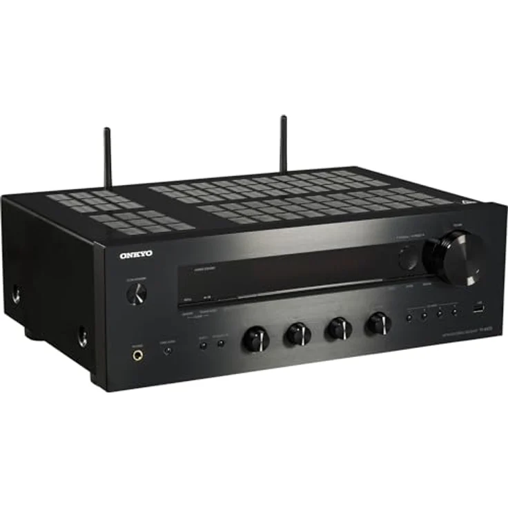 Onkyo TX-8470, 11.2 Kanal HiFi Netzwerk-Stereo-Receiver mit 8K HDMI, Phono-Eingang für MM/MC, Schwarz – Bild 2