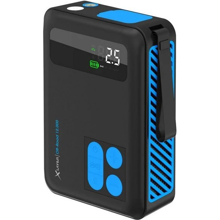 XLayer Starthilfe-Powerbank 220294, Offroad, 1200A Spitzenstrom, Kompressor, Kapazität 12000mAh – Bild 1