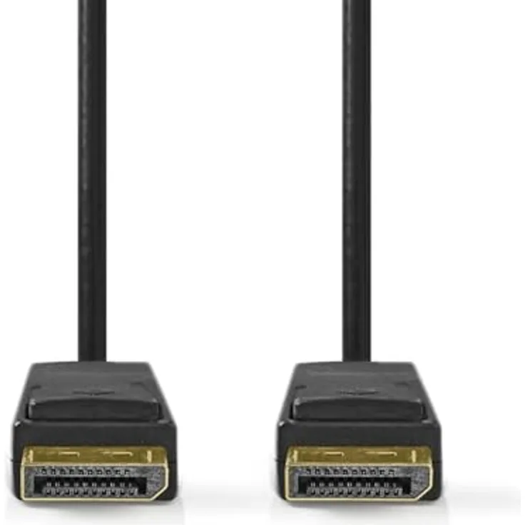 Nedis Displayport-Kabel - 8K@60Hz, vergoldet, 2.00 m, rund, PVC, schwarz